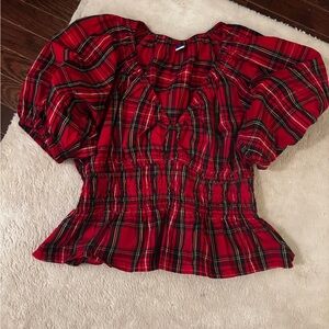 Old Navy Puffy Plaid Shirt